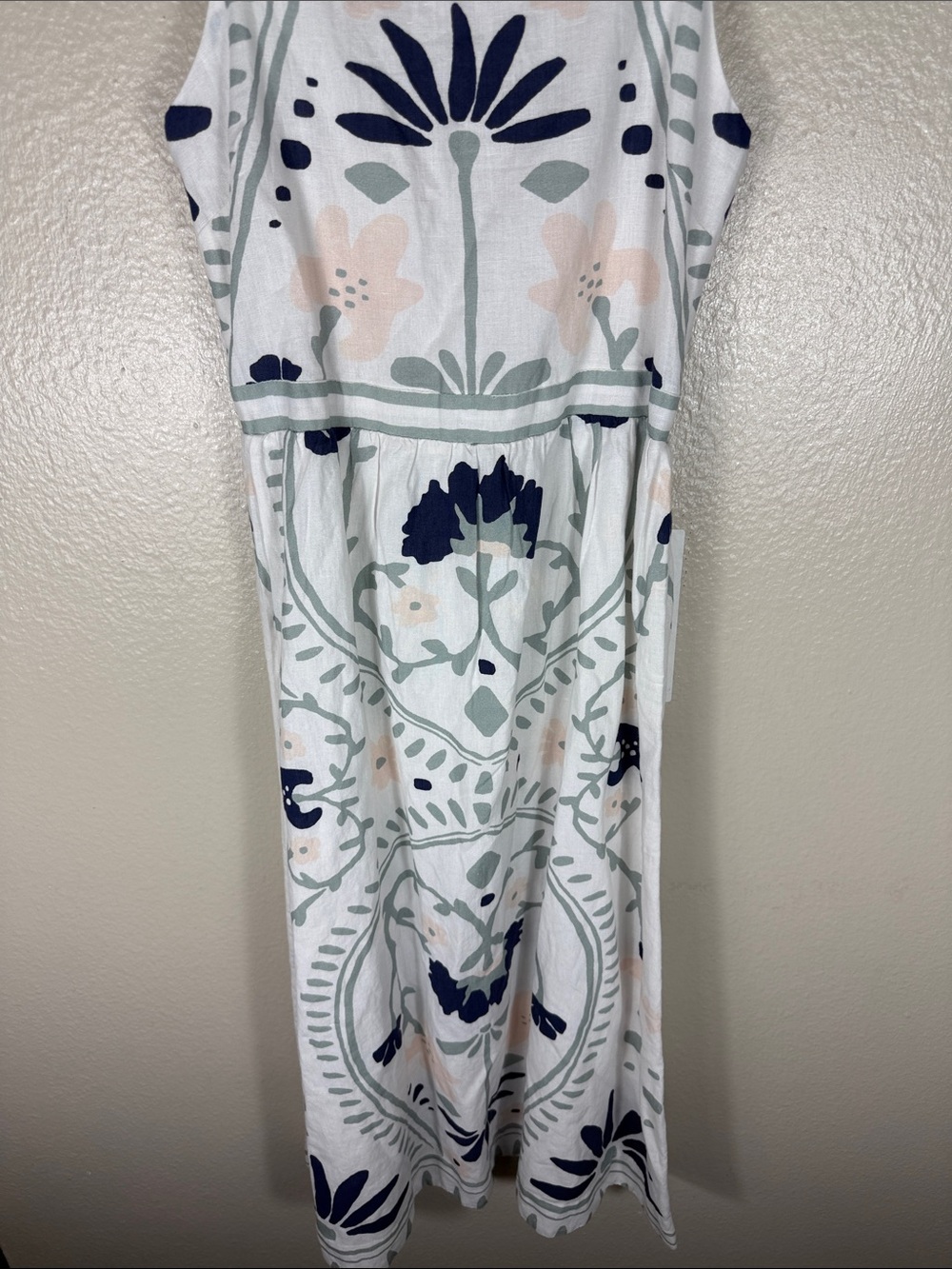Cleobella Carmen Midi Dress in Liliana Blue Surf Print - Picture 6 of 11